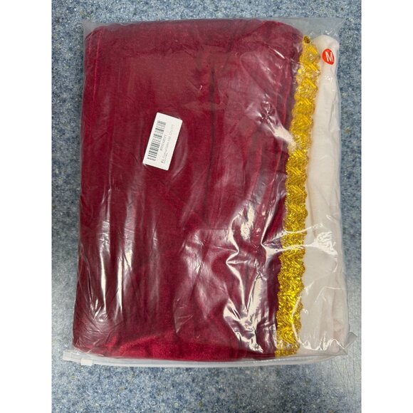 King Costume Queen Costume Adult King Cape Robe Brooch Crown Scepter ONE SIZE - Picture 3 of 4